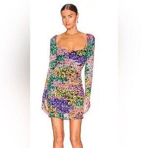 Floral mesh mini dress by AFRM in XS